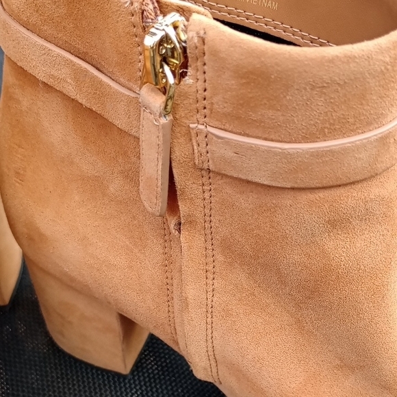 Kate Spade Camel Suede Ankle Booties - Picture 5 of 13